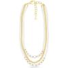 imageMartha Stewart Traditional Three Strand Pearl and Ball Necklace In Gold For Women