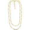 imageMartha Stewart Two Strand Pearl and Gold Ball Necklace 20 Inches For Women