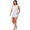 imageMartha Stewart Womens 2Pc Pajama Set  Soft Rayon Tank and Shorts  Lightweight Breathable Sleepwear  Summer ComfortIsland Paradise