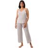 imageMartha Stewart Womens Cooling Pajama Set  2Piece Rayon Cami ampamp Capri Sleepwear Lightweight ampamp Breathable Comfort