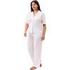 imageMartha Stewart Womens Pajama Shorts Set  Soft Ribbed Jersey Sleepwear  2Pc Short Sleeve Top and Shorts  Light and ComfyDutch Canal