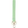 imageMartha Stewart Wristlet for Keychain and Keys Cute Floral Key Holder Bracelet Arcadian Green Gingham