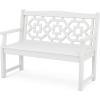imageMartha Stewart by POLYWOOD Chinoiserie 48 Garden Bench in WhiteWhite