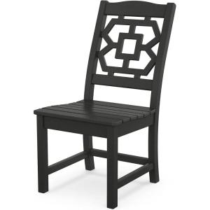 imageMARTHA STEWART by POLYWOOD Chinoiserie Dining Side Chair in SandBlack