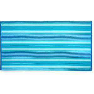 imageMartha Stewart 100 Cotton Bath Towels Set of 6 Piece 2 Bath Towels 2 Hand Towels 2 Washcloths Quick Dry Towels Soft ampamp Absorbent Bathroom Essentials BeigeBlue  White