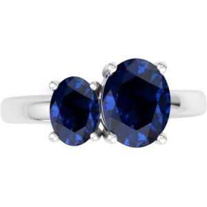 imageMartha Stewart 2 34 Carat Two Stone Gemstone Ring For Women in Sterling Silver Gemstone Jewelry For WomenOption 10