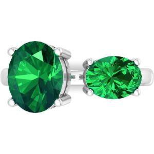 imageMartha Stewart 3 34 Carat Two Stone Gemstone Ring For Women in Sterling Silver Gemstone Jewelry For WomenOption 9