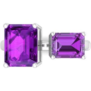 imageMartha Stewart 4 12 Carat Two Stone Gemstone Ring For Women in Sterling Silver Gemstone Jewelry For WomenOption 8