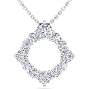 imageMartha Stewart 4 Carat Lab Grown Diamond Circle Necklace In 14 Karat Gold Lab Grown Diamond Necklace For Womenwhitegold