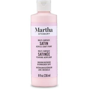 imageMartha Stewart Craft Paint Beach Glass 8 fl oz Premium Satin Finish Paint Perfect For Easy To Apply DIY Arts And Crafts 68686Ballet Slipper