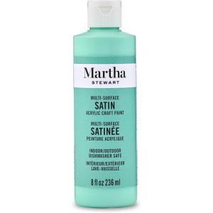imageMartha Stewart Craft Paint Beach Glass 8 fl oz Premium Satin Finish Paint Perfect For Easy To Apply DIY Arts And Crafts 68686Beach Glass
