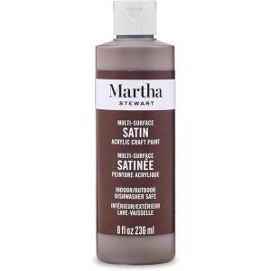 imageMartha Stewart Craft Paint Beach Glass 8 fl oz Premium Satin Finish Paint Perfect For Easy To Apply DIY Arts And Crafts 68686Vanilla Bean