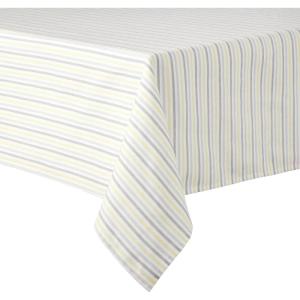 imageMartha Stewart Daisy Stripe Tablecloth Single Pack BeigeBrown 60quotx84quotGreyYellow