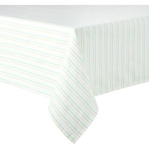 imageMartha Stewart Daisy Stripe Tablecloth Single Pack BeigeBrown 60quotx84quotMint