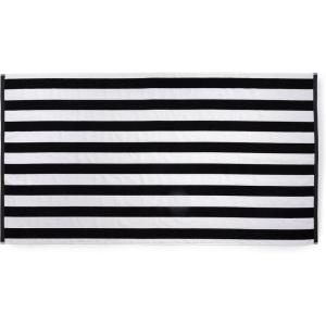 imageMartha Stewart Egyptian Cotton Bath Towels Set  6 Piece 2 Bath Towels  2 Hand Towels  2 Washcloths Absorbent Bathroom Towels Bathroom Essentials ButterX Black  White