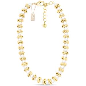 imageMartha Stewart Elegant Gold and Pearl Necklace 18 Inches For Women