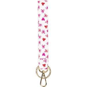 imageMartha Stewart Holiday Theme Wristlet for Keychain and Keys Cute Festive Key Holder Bracelet Bows