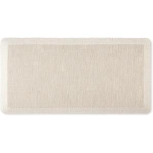 imageMartha Stewart Mira Modern Heathered AntiFatigue AirInfused Kitchen Mat Beige 196quotx39quot