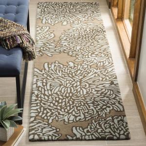 imageMartha Stewart x SAFAVIEH Area Rug Collection  23quot x 8 Runner Malted Handmade Wool Ideal for Living Room Bedroom Foyer Hallway MSR4542ADriftwoodGrey