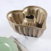 imageMartha Stewart Dunelle Decorative Fluted Cast Aluminum Bundt Cake Pan  12Cup Nonstick Tube Pan Champagne Gold BakewareChampagne Gold