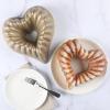 imageMartha Stewart Dunelle Decorative Fluted Cast Aluminum Bundt Cake Pan  12Cup Nonstick Tube Pan Champagne Gold BakewareChampagne Gold
