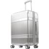 imageMartha Stewart The Bedford 26 Inch Rolling Luggage Hardshell Suitcase with Spinner Wheels SilverSilver
