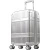 imageMartha Stewart The Bedford 26 Inch Rolling Luggage Hardshell Suitcase with Spinner Wheels SilverSilver