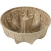 imageMartha Stewart Dunelle Decorative Fluted Cast Aluminum Bundt Cake Pan  12Cup Nonstick Tube Pan Champagne Gold BakewareChampagne Gold