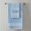 imageMartha Stewart  Bath Towels Soft amp Absorbent 100 Cotton Towels Plush 700 GSM 6Piece Bathroom Towel Set with Textured Dobby Weave Skyland Manor GreenSkyland Manor Blue