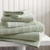imageMartha Stewart  Bath Towels Soft amp Absorbent 100 Cotton Towels Solid 500 GSM 6Piece Bathroom Towel Set with Textured Weave Bedford Cottage GreenBedford Cottage Green