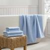 imageMartha Stewart  Bath Towels Soft amp Absorbent 100 Cotton Towels Solid 500 GSM 6Piece Bathroom Towel Set with Textured Weave Bedford Cottage GreenBedford Cottage Blue