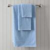 imageMartha Stewart  Bath Towels Soft amp Absorbent 100 Cotton Towels Solid 500 GSM 6Piece Bathroom Towel Set with Textured Weave Bedford Cottage GreenBedford Cottage Blue