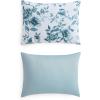 imageMartha Stewart  Queen Comforter Set Naturally Soft CottonRich Jacquard Bedding wMatching Pillowcases Textured 3 Piece Bed Set Garden Trellis WhiteVivian Floral Blue