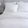 imageMartha Stewart  Queen Duvet Cover Set Smooth Sateen Front with Subtle Sheen amp Lightweight Cotton Percale Reverse 3 Piece Bed Set with Matching Pillowcases Sophia Stripe BlueSimple Scallop Green