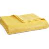 imageMartha Stewart  Queen Size Blanket UltraSoft Plush Fleece Throw Blanket with DoubleNeedle Stitching 350 GSM Medium Weight Bedding for Bed or Couch Bedford Solid YellowBedford Solid Yellow