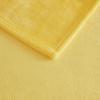 imageMartha Stewart  Queen Size Blanket UltraSoft Plush Fleece Throw Blanket with DoubleNeedle Stitching 350 GSM Medium Weight Bedding for Bed or Couch Bedford Solid YellowBedford Solid Yellow