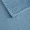 imageMartha Stewart  Queen Size Blanket UltraSoft Plush Fleece Throw Blanket with DoubleNeedle Stitching 350 GSM Medium Weight Bedding for Bed or Couch Bedford Solid YellowBedford Solid Blue