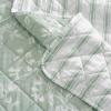 imageMartha StewartFrench Bird Floral 100 Cotton Quilt SetPercale Breathable Bedroom Decor Soft amp Machine Washable 3Piece Bedding Set Grey GreenWhite