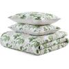 imageMartha StewartHydrangea Floral 100 Cotton Quilt SetPercale Breathable Bedroom Decor Soft amp Machine Washable 3Piece Bedding Set WhiteTaupe
