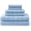 imageMartha Stewart  Bath Towels Soft amp Absorbent 100 Cotton Towels Solid 500 GSM 6Piece Bathroom Towel Set with Textured Weave Bedford Cottage GreenBedford Cottage Blue