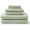 imageMartha Stewart  Bath Towels Soft amp Absorbent 100 Cotton Towels Solid 500 GSM 6Piece Bathroom Towel Set with Textured Weave Bedford Cottage GreenBedford Cottage Green