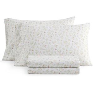 imageMartha Stewart  Queen Size Sheet Set Smooth amp Lightweight Bedding with Deep Pockets Fade amp Wrinkle Resistant Bed Sheets with Matching Pillowcases Ditsy Floral PinkDitsy Floral Pink