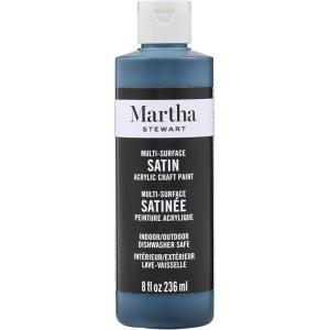 imageMartha Stewart Craft Paint Rock Candy 8 fl oz Premium Satin Finish Paint Perfect For Easy To Apply DIY Arts And Crafts 68700Beetle Black