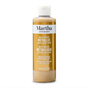 imageMartha Stewart Craft Paint Rock Candy 8 fl oz Premium Satin Finish Paint Perfect For Easy To Apply DIY Arts And Crafts 68700Gold