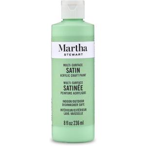 imageMartha Stewart Craft Paint Rock Candy 8 fl oz Premium Satin Finish Paint Perfect For Easy To Apply DIY Arts And Crafts 68700Pea Shoot