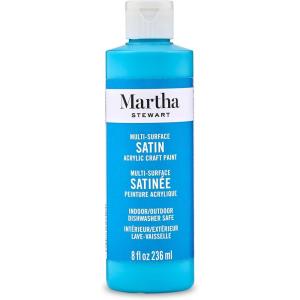imageMartha Stewart Craft Paint Rock Candy 8 fl oz Premium Satin Finish Paint Perfect For Easy To Apply DIY Arts And Crafts 68700Rock Candy Blue