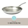 imageMartha Stewart Castelle Large 12 Stainless Steel Frying Pan Non Toxic Fry Pan SkilletStainless Steel