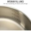 imageMartha Stewart Castelle Large 12 Stainless Steel Frying Pan Non Toxic Fry Pan SkilletStainless Steel W Gold Handle