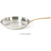 imageMartha Stewart Castelle Large 12 Stainless Steel Frying Pan Non Toxic Fry Pan SkilletStainless Steel W Gold Handle