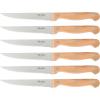 imageMartha Stewart Austenwood 15Piece Knife Block Set German Stainless Steel Kitchen Knives with Forged Italian Olive Wood HandleStainless Steel Blade  Olive Wood Handle